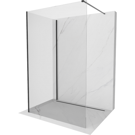 Mexen Kioto ścianka prysznicowa Walk-in 140 x 95 cm, transparent, czarna - 800-140-212-70-00-095