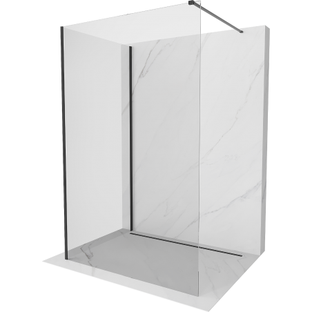 Mexen Kioto ścianka prysznicowa Walk-in 135 x 110 cm, transparent, czarna - 800-135-212-70-00-110