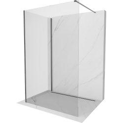 Mexen Kioto ścianka prysznicowa Walk-in 90 x 90 cm, transparent, gun metal - 800-090-212-95-00-090