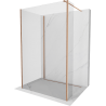Mexen Kioto ścianka prysznicowa Walk-in 100 x 95 x 30 cm, transparent, miedź szczotkowana - 800-100-095-221-65-00-030