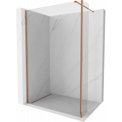 Mexen Kioto ścianka prysznicowa Walk-in 95 x 30 cm, transparent, różowe złoto - 800-095-212-60-00-030