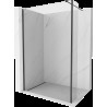 Mexen Kioto ścianka prysznicowa Walk-in 90 x 40 cm, transparent, czarna - 800-090-212-70-00-040