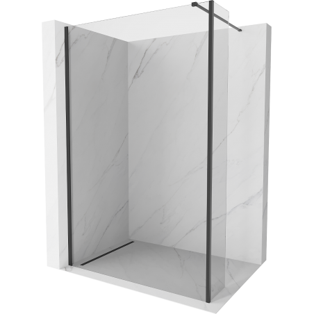 Mexen Kioto ścianka prysznicowa Walk-in 95 x 40 cm, transparent, czarna - 800-095-212-70-00-040