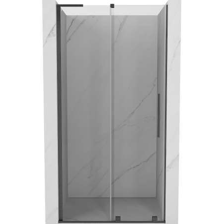 Mexen Velar L drzwi prysznicowe rozsuwane 90 cm, transparent, gun gray szczotkowany - 871-090-003-01-66