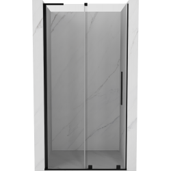 Mexen Velar L drzwi prysznicowe rozsuwane 110 cm, transparent, czarne - 871-110-003-01-70