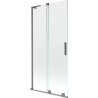 Mexen Velar L parawan nawannowy 2-skrzydłowy rozsuwany 95 x 150 cm, transparent, gun metal - 896-095-003-01-95