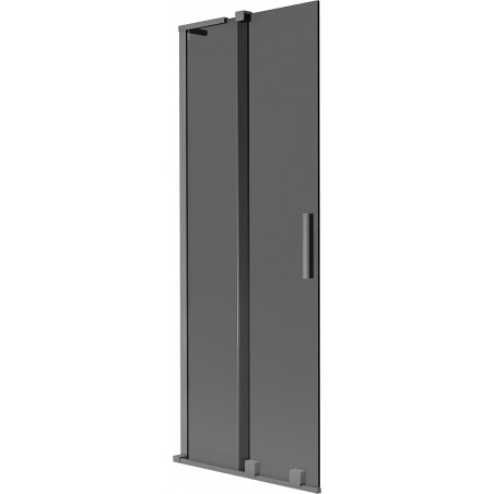 Mexen Velar L parawan nawannowy 2-skrzydłowy rozsuwany 70 x 150 cm, grafit, gun metal - 896-070-003-41-95