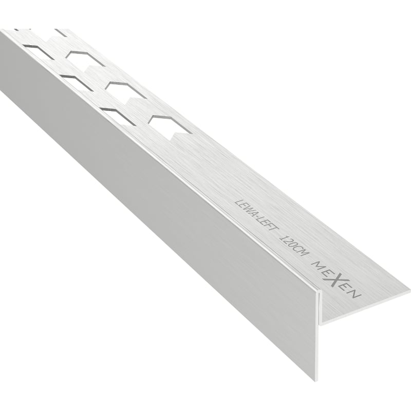 Mexen Line-B listwa spadkowa podłogowa 120 cm lewa, inox - 181001120L