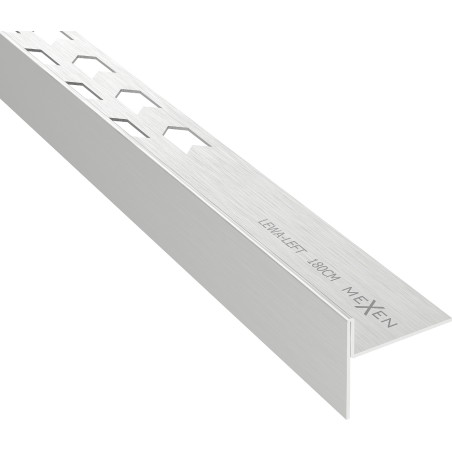 Mexen Line-B listwa spadkowa podłogowa 180 cm lewa, inox - 181001180L