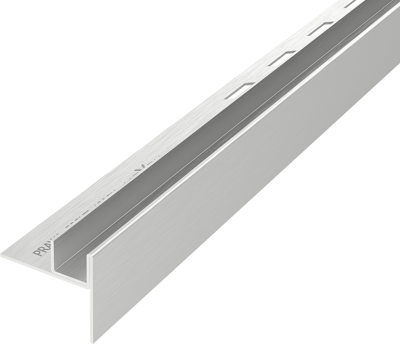 Mexen Line-B listwa spadkowa do szkła 180 cm prawa, inox - 181004180R