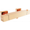 Mexen Cube termostatyczna bateria prysznicowa, różowe złoto - 77200-60