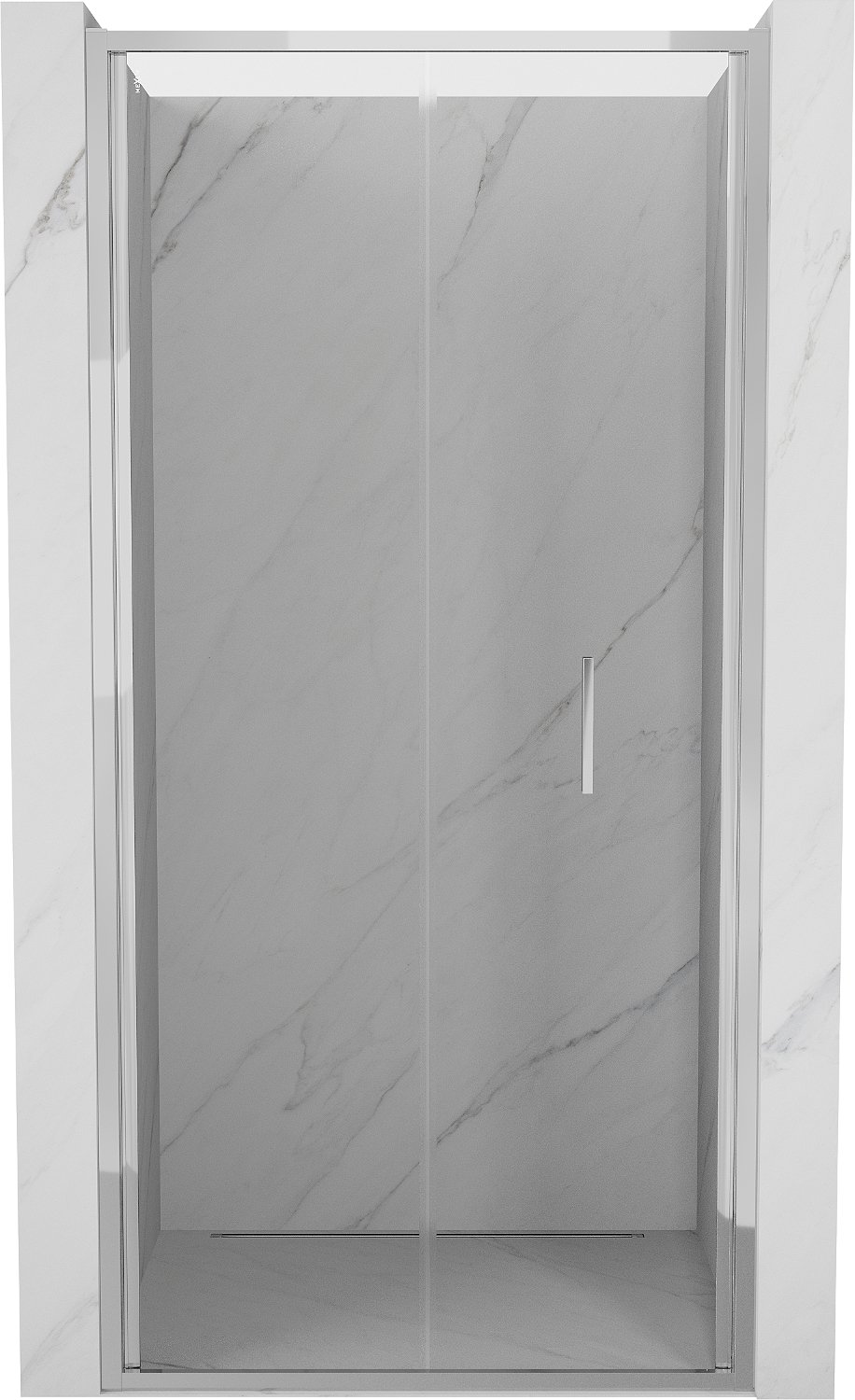 Mexen Exo drzwi prysznicowe składane 85 cm, transparent, chrom - 816-085-000-01-00