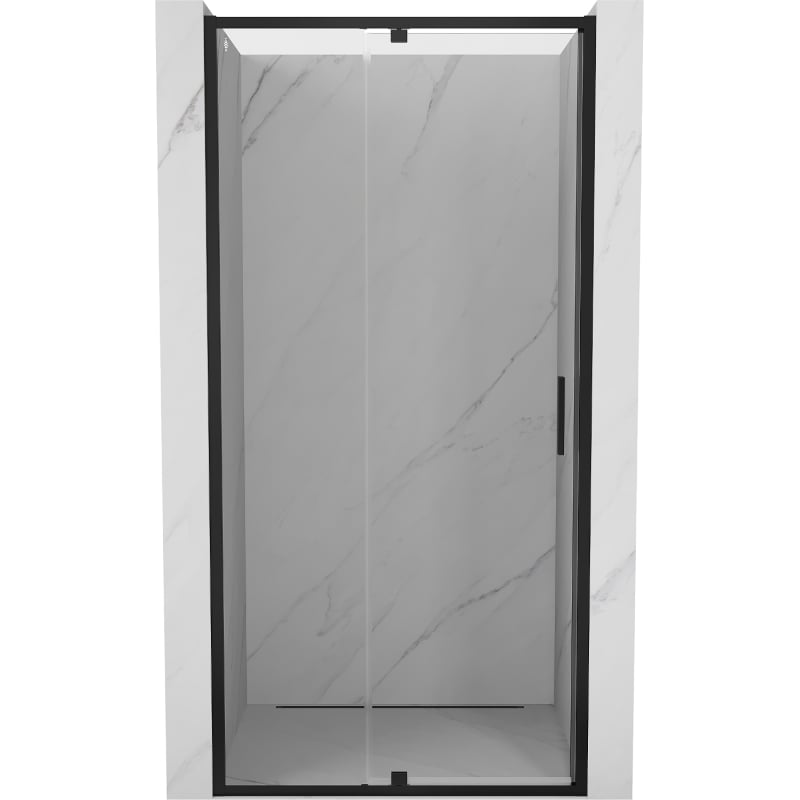 Mexen Exo drzwi prysznicowe uchylne 110 cm, transparent, czarne - 819-110-000-70-00