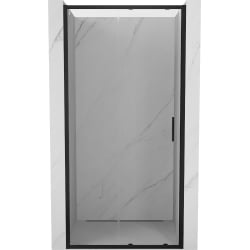 Mexen Exo drzwi prysznicowe rozsuwane 105 cm, transparent, czarne - 8151-105-000-70-00