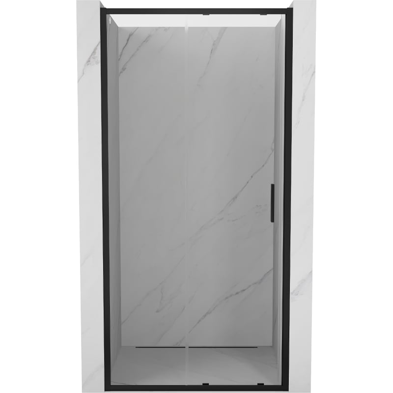 Mexen Exo drzwi prysznicowe rozsuwane 105 cm, transparent, czarne - 8151-105-000-70-00