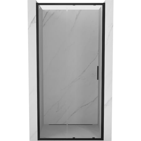 Mexen Exo drzwi prysznicowe rozsuwane 110 cm, transparent, czarne - 8151-110-000-70-00