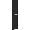 Mexen Rivel front ryflowany do korpusu szafki łazienkowej 35 x 80 cm (2 szt.), czarny mat - 91A21-1600-300-2-71