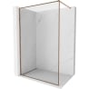 Mexen Kioto-F ścianka prysznicowa Walk-in z ramką 115 x 202 cm, transparent 8 mm, różowe złoto - 800-115-104-60-00