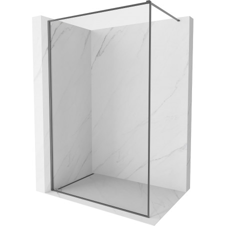 Mexen Kioto-F ścianka prysznicowa Walk-in z ramką 80 x 202 cm, transparent 8 mm, gun metal - 800-080-104-95-00