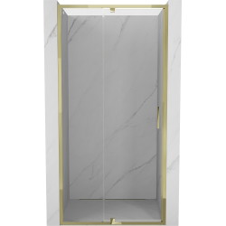 Mexen Exo drzwi prysznicowe uchylne 95 cm, transparent, złote - 819-095-000-50-00