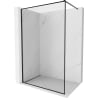 Mexen Kioto-XF ścianka prysznicowa Walk-in z ramką 140 x 202 cm, transparent 10 mm, czarna - 800-140-104-70-00-X