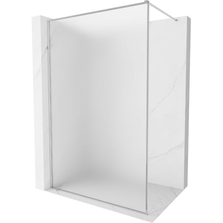 Mexen Kioto-XF ścianka prysznicowa Walk-in z ramką 80 x 202 cm, szron 10 mm, chrom - 800-080-104-01-30-X