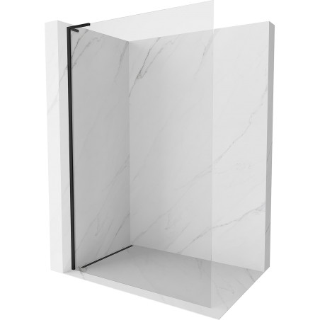 Mexen Kioto-X L ścianka prysznicowa Walk-in 50 x 200 cm, transparent 10 mm, czarna - 800-050-107-70-00-X