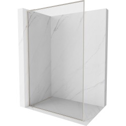 Mexen Kioto-XF L ścianka prysznicowa Walk-in z ramką 90 x 202 cm, transparent 10 mm, nikiel szczotkowany - 800-090-174-97-00-XF