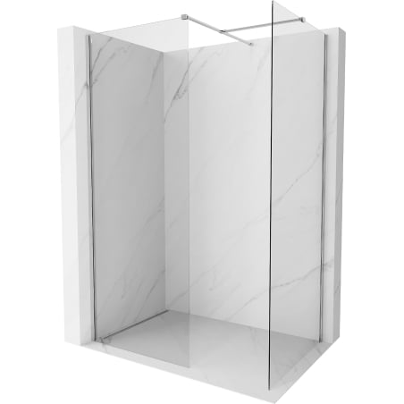 Mexen Kioto-X ścianka prysznicowa Walk-in 90 x 80 cm, transparent 10 mm, chrom - 800-090-202-01-00-080-X