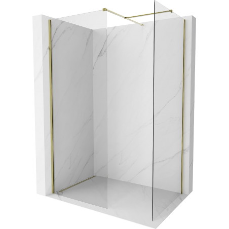 Mexen Kioto-X ścianka prysznicowa Walk-in 110 x 80 cm, transparent 10 mm, złota - 800-110-202-50-00-080-X