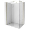 Mexen Kioto-X ścianka prysznicowa Walk-in 110 x 100 cm, transparent 10 mm, złota - 800-110-202-50-00-100-X