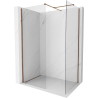 Mexen Kioto-X ścianka prysznicowa Walk-in 120 x 80 cm, transparent 10 mm, różowe złoto - 800-120-202-60-00-080-X