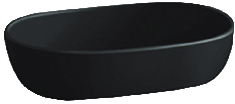 Mexen Viki umywalka nablatowa 59 x 40 cm, czarna połysk - 21056070