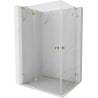 Mexen Lunar L Duo kabina prysznicowa uchylna 120 x 90 cm, transparent, złota - 834L-120L-090P-50-00