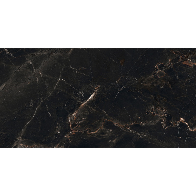 Mexen Marquino Black gres szkliwiony rekt. G1, płytka podłogowo-ścienna 120 x 60 cm, wysoki połysk - TL214-120-060-00