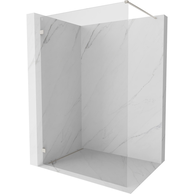 Mexen Lunar ścianka prysznicowa Walk-in lewa 70 x 200 cm, transparent 8 mm, nikiel szczotkowany - 830-070-000-97-00-L
