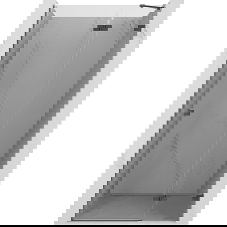 Mexen Lunar drzwi prysznicowe uchylne prawe 105 cm, transparent, gun gray szczotkowany - 834-105-000-66-00-P