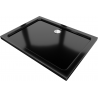 Mexen Flat brodzik prostokątny slim 100 x 70 cm, czarny, syfon chrom - 40707010
