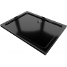 Mexen Flat brodzik prostokątny slim 130 x 80 cm, czarny, syfon czarny - 40708013B