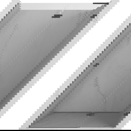Mexen Lunar L drzwi prysznicowe uchylne prawe 130 cm, transparent, gun gray szczotkowany - 834L-130-000-66-00-P