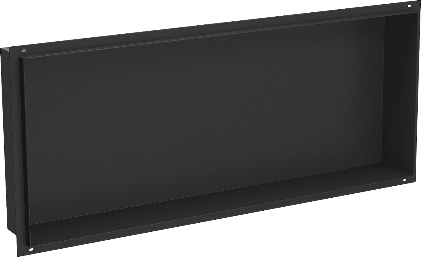 Mexen X-Wall-NR półka wnękowa bez kołnierza 75 x 30 cm, czarna - 1971753010