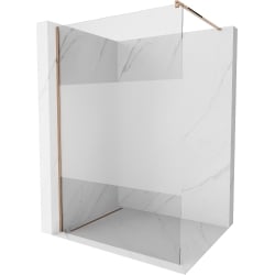 Mexen Kioto ścianka prysznicowa Walk-in 70 x 200 cm, transparent/szron 8 mm, różowe złoto - 800-070-101-60-35