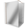 Mexen Kioto ścianka prysznicowa Walk-in 100 x 200 cm, lustro 8 mm, różowe złoto - 800-100-101-60-50