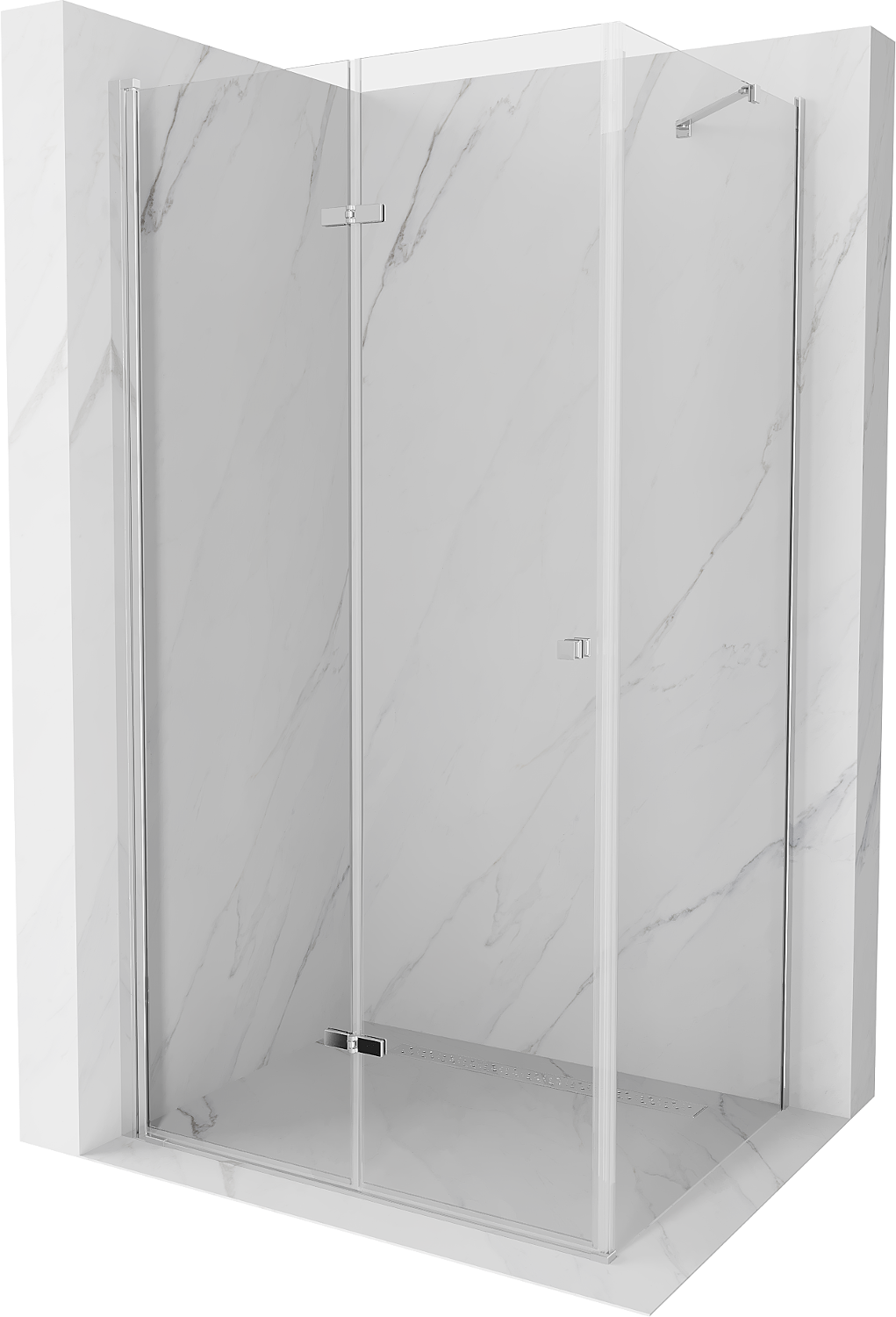 Mexen Lima kabina prysznicowa składana 115 x 110 cm, transparent, chrom - 856-115-110-01-00