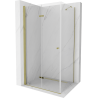 Mexen Lima kabina prysznicowa składana 70 x 90 cm, transparent, złota - 856-070-090-50-00