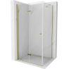 Mexen Lima kabina prysznicowa składana 90 x 70 cm, transparent, złota - 856-090-070-50-00