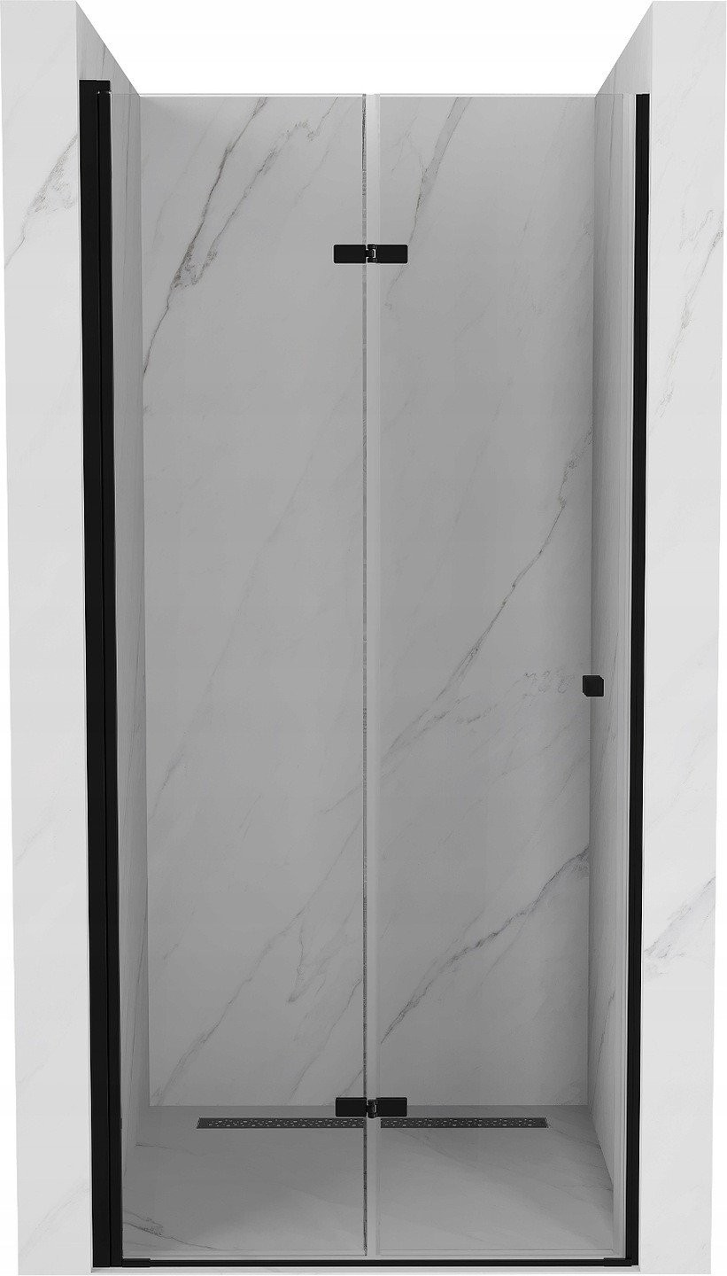 Mexen Lima drzwi prysznicowe składane 100 cm, transparent, czarne - 856-100-000-70-00