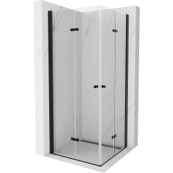 Mexen Lima Duo kabina prysznicowa składana 80 x 80 cm, transparent, czarna - 856-080-080-70-00-02
