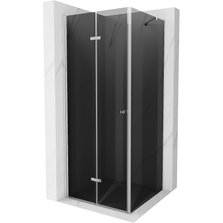 Mexen Lima kabina prysznicowa składana 80 x 80 cm, grafit, chrom - 856-080-080-01-40