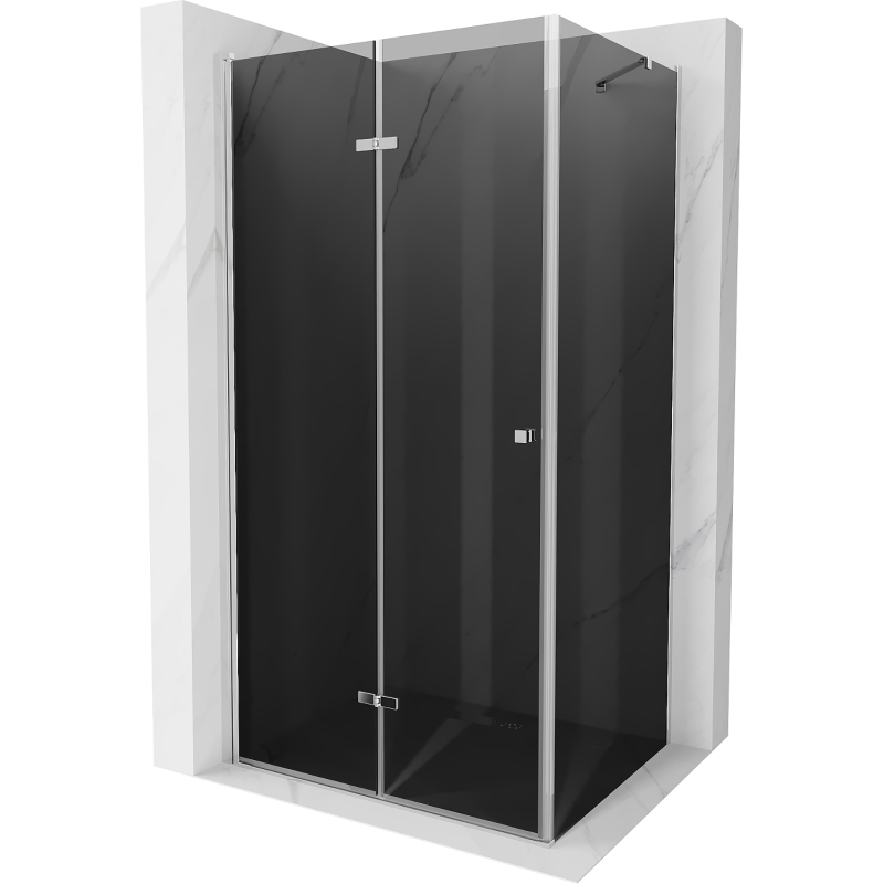 Mexen Lima kabina prysznicowa składana 80 x 120 cm, grafit, chrom - 856-080-120-01-40